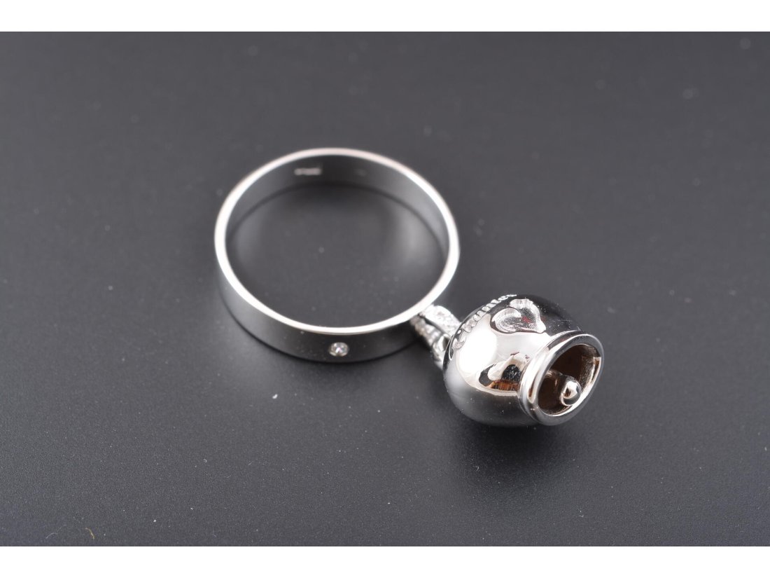 Каблучка у стилі Chantecler, біле золото