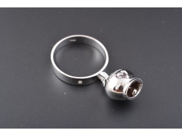 Каблучка у стилі Chantecler, біле золото - Купити