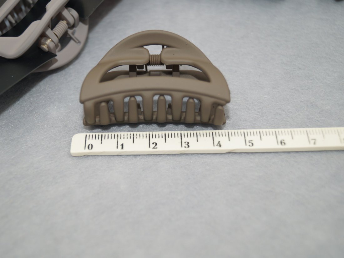 Краби для волосся. 4.5 см. Матові. - Кристалік