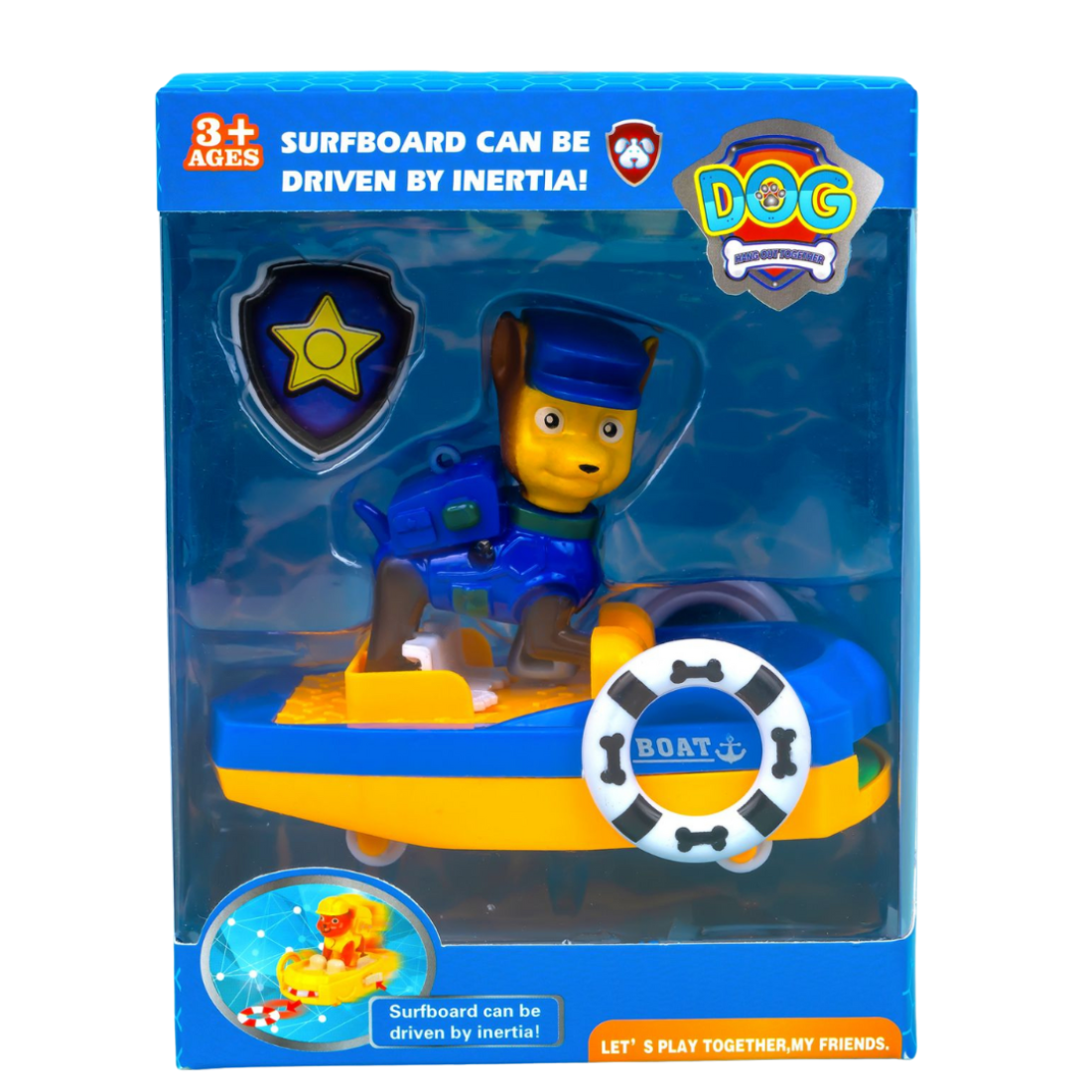 Іграшка Щеня патруль в човні 12 см