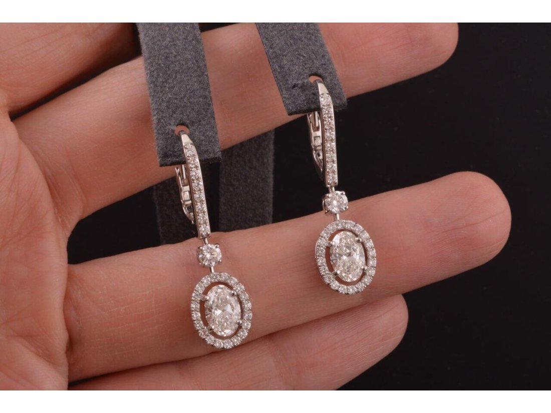 Сережки жіночі із діамантами у стилі Graff - Фото8 Сережки жіночі із діамантами у стилі Graff