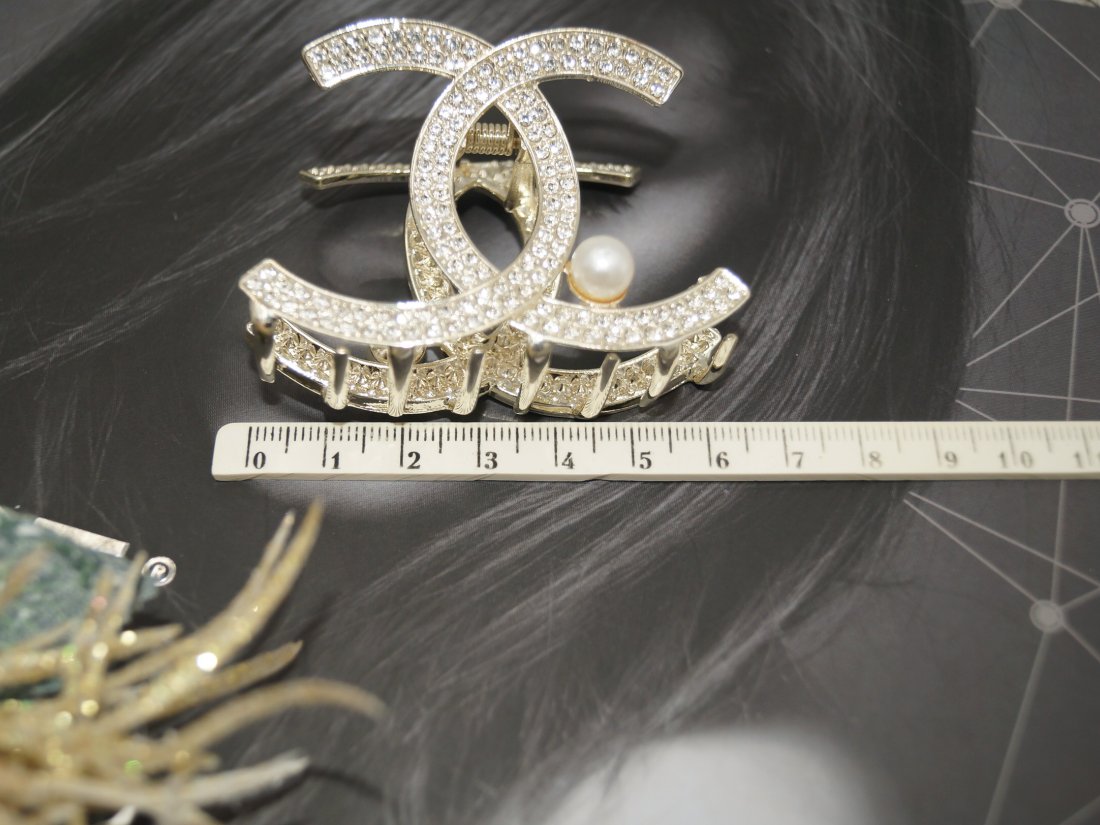 Краби для волосся металеві. 6.5 см. - Кристалік