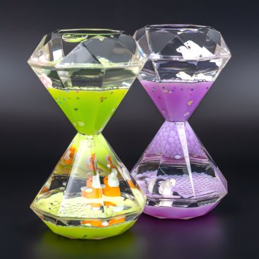 Гелевий годинник Діамант кольоровий 14 см - Купити