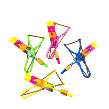 Вертоліт-рогатка середній мікс 16 см - Купити