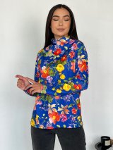 Яскравий практичний гольф у квітковий принт 230208-12