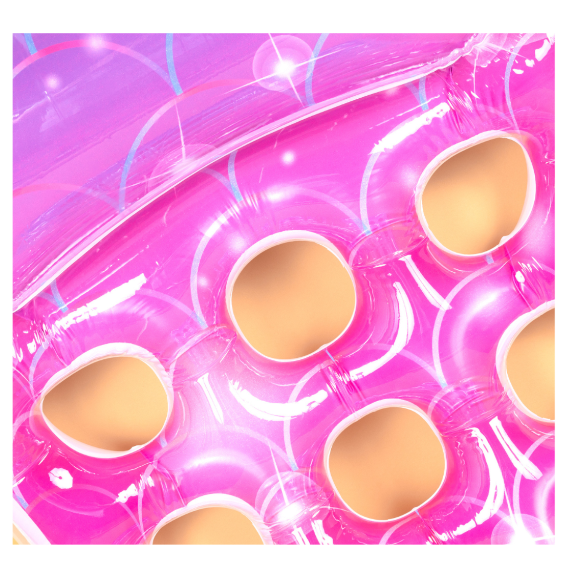 Надувний матрац для плавання з дірками Градієнт 145 см - Pobut