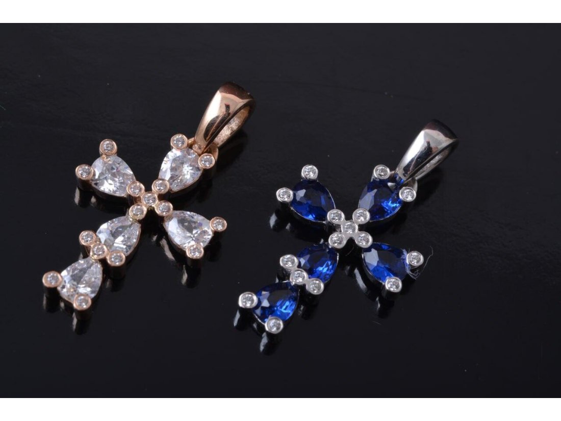 Підвіс-хрестик "Крапля" - Фото4 Підвіс-хрестик "Крапля"