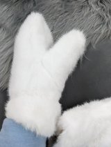 Ультрам’які хутряні рукавички INNOE 85005-2 Білий