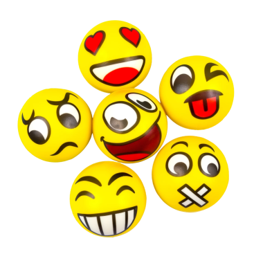 Поролонові м'ячі емодзі 6 см - Купити