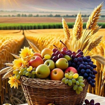 Корзина с фруктами 30х40 оптом, фото 1283