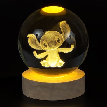 Нічник скляна куля Вухань 8 см - Купити