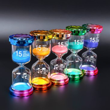 Пісочний годинник Конус райдужний 15 хв. - Купити