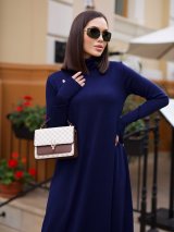 Повсякденна стильна молодіжна сукня максі INNOE 270384-9 Синій