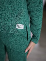 Стильний брючний костюм із ангори для прохолодної погоди INNOE 210366-2 Зелений - Innoe