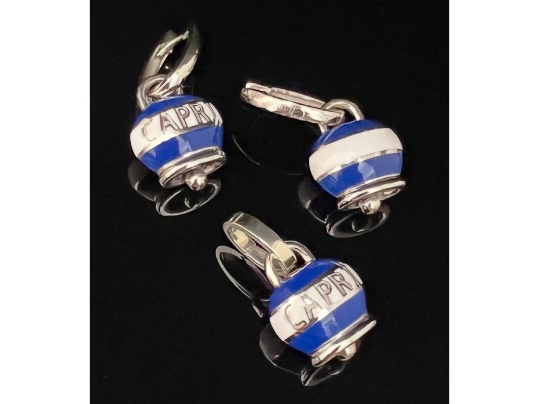 Сережки з емаллю у стилі Chantecler, срібло - Фото4 Сережки з емаллю у стилі Chantecler, срібло