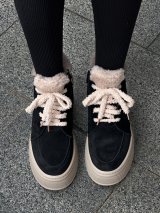 Зимові черевики з натуральної замші з м’яким хутром усередині INNOE 777562-3 Чорний