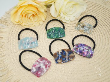 Резинки для волосся. Французький пластик. - Купити