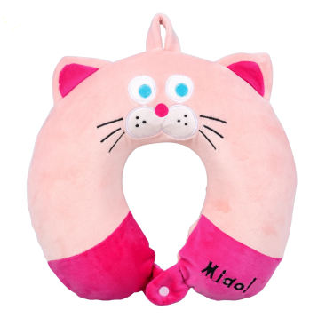Підголівник на шию з ефектом пам'яті Кіт рожевий 26 см - Купити