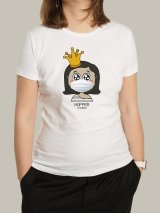 Жіноча футболка, біла з принтом аватара Hopper 062