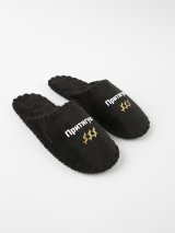 Чоловічі домашні капці Класичні з принтом Притягую гроші, закриті Чорні