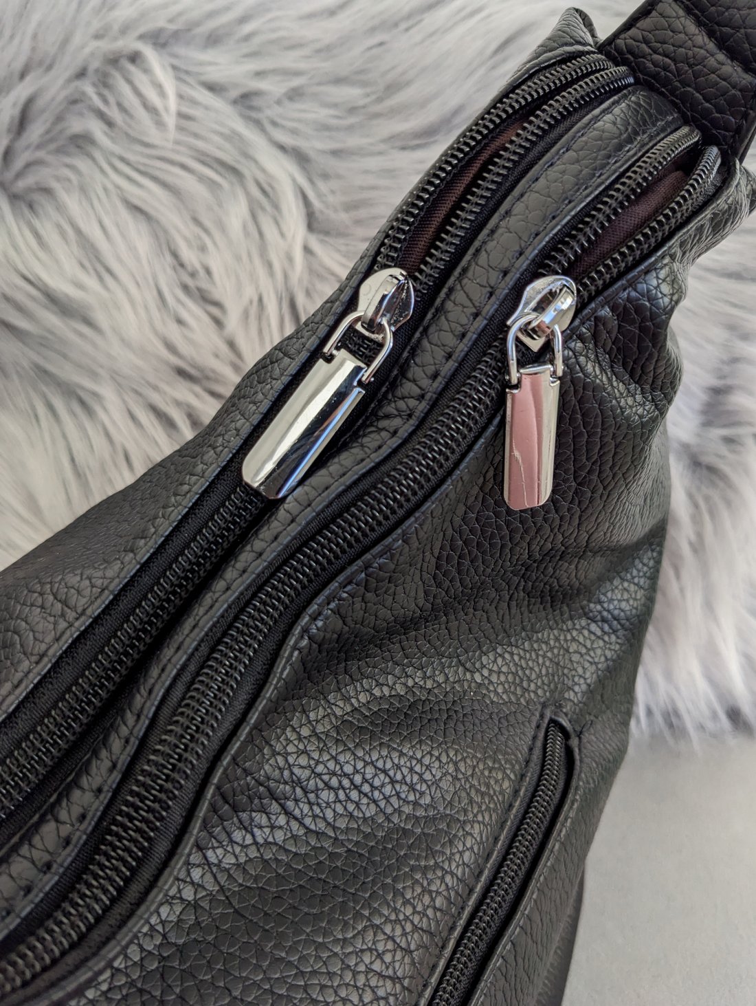 Сумка-рюкзак на блискавках для міського стилю INNOE 350014-1 Чорний