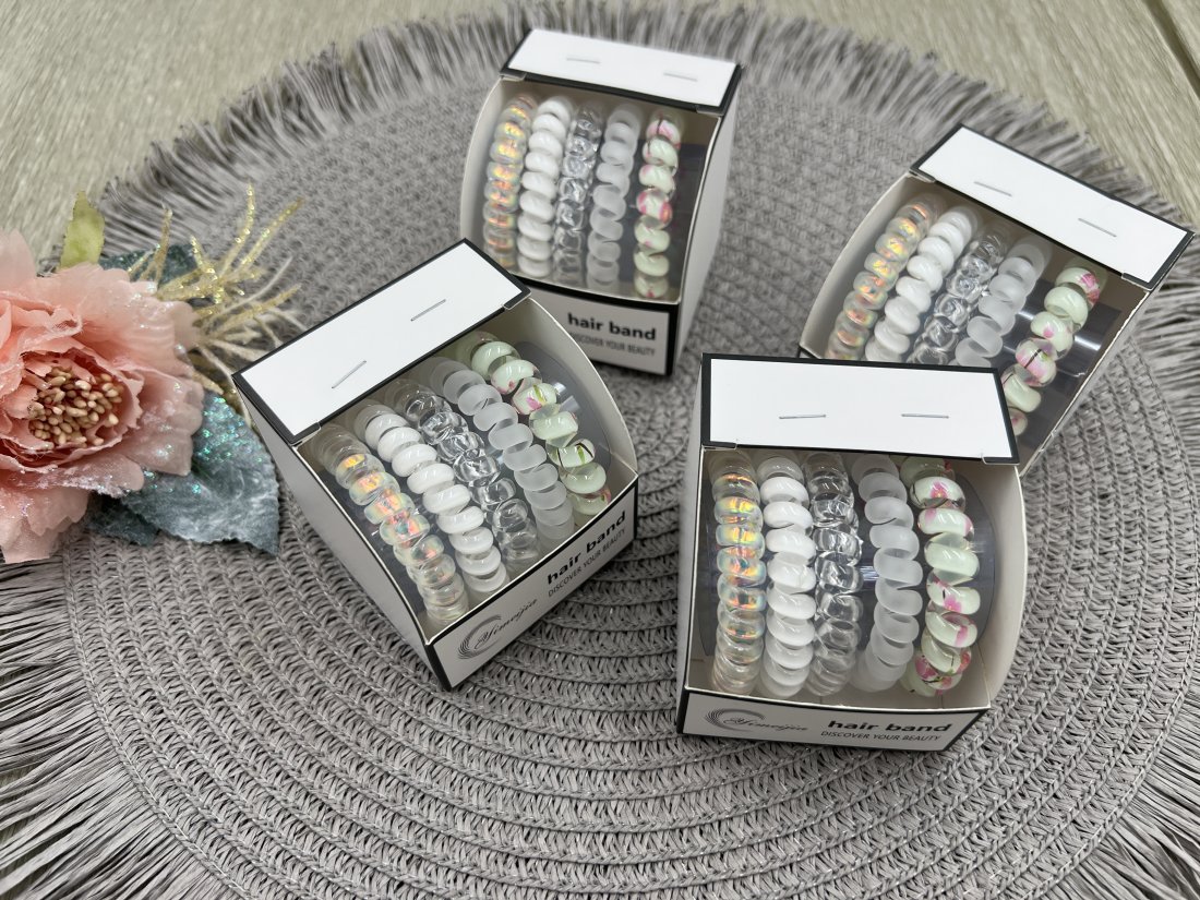 Резинки- Пружинки. набір білі. 5.5 см