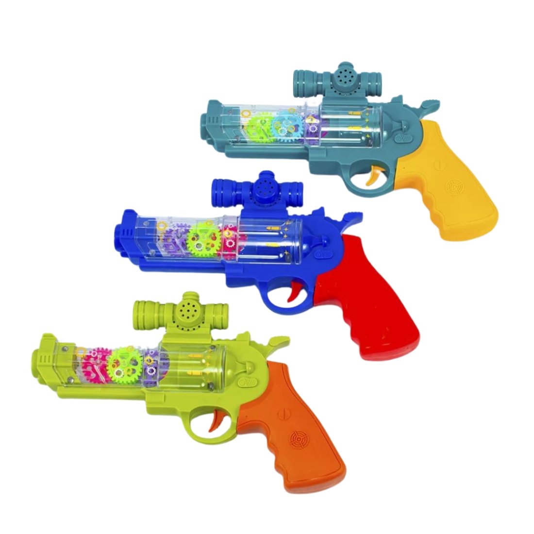 Сяючий, звуковий пістолет Шестерня