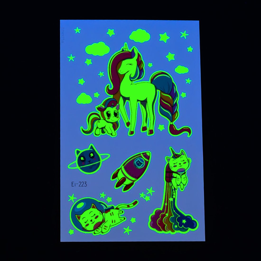 Дитячі татуювання флуоресцентні Казка EI-223