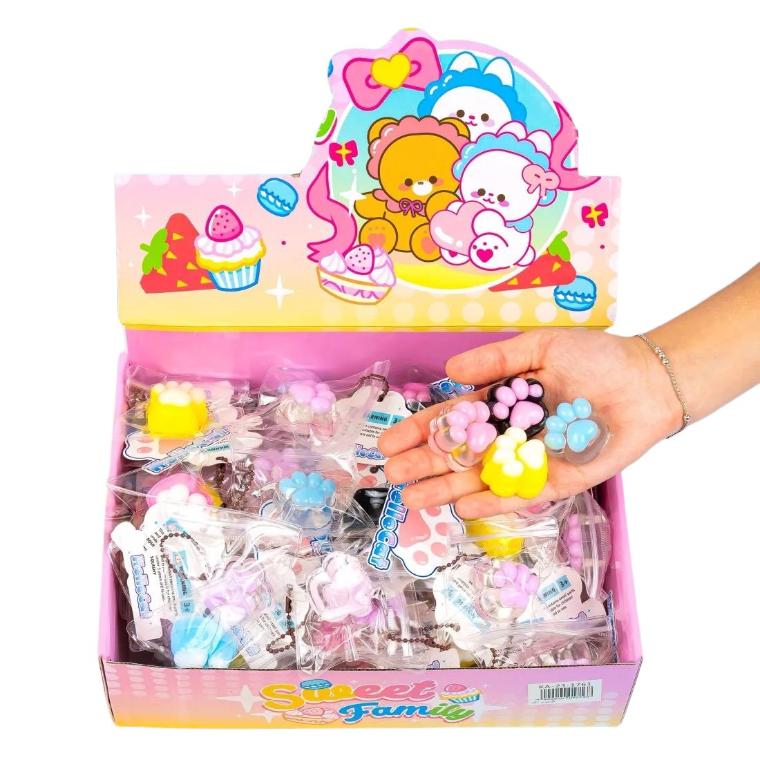 Антистрес Лапки у zip пакеті 3,5 см