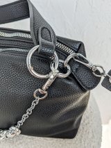 Жіноча екошкіряна сумка з довгим і коротким ременем INNOE 35005-1 Чорний
