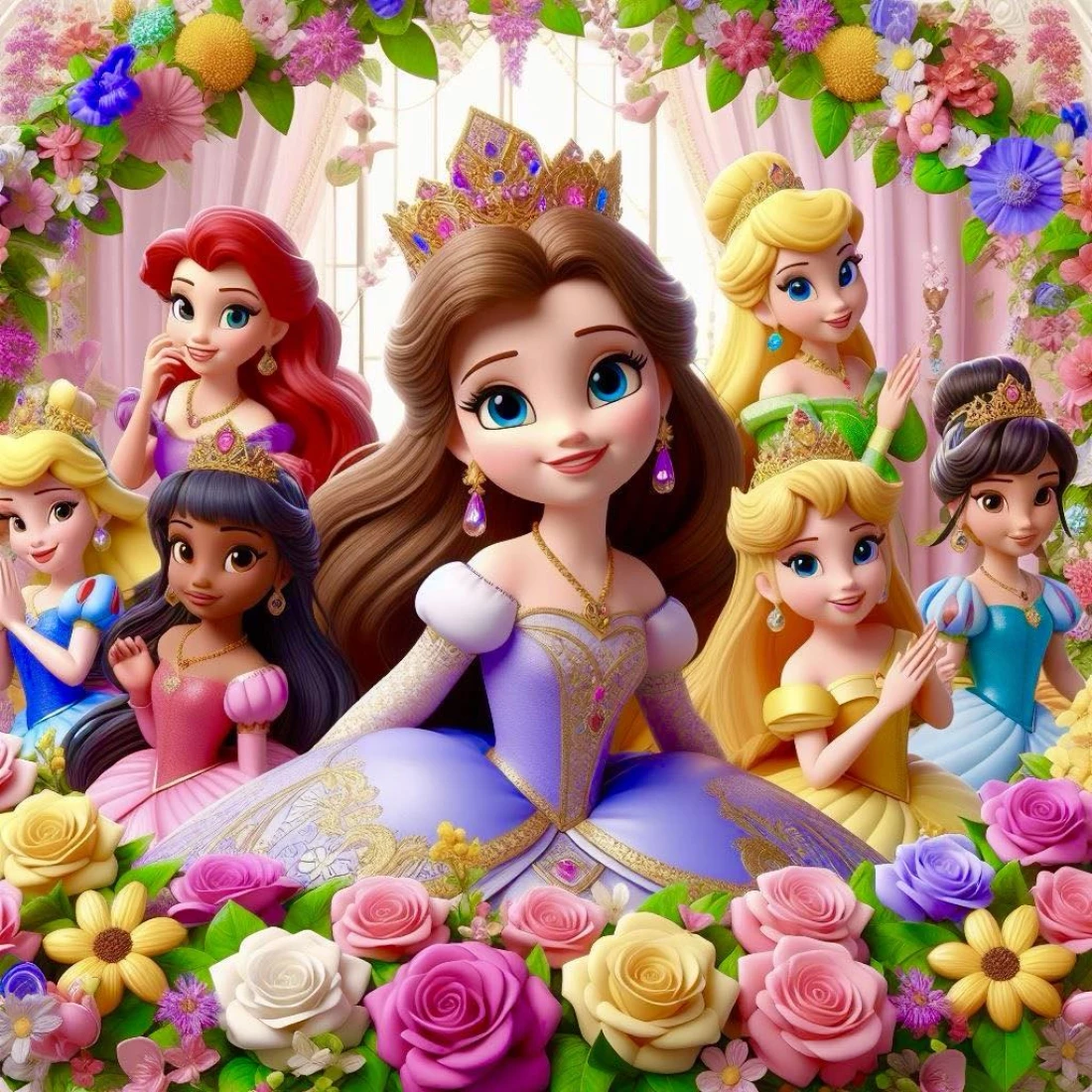 Алмазна мозаїка принцеси 30*40 см