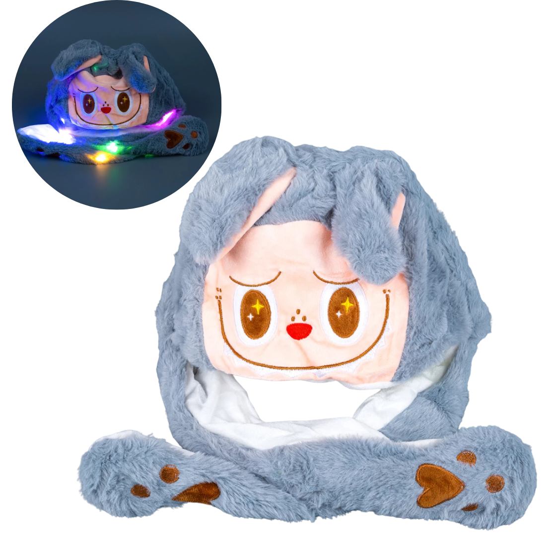 Світиться шапка Чудик сірий