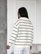 Комфортний светр з коміром-стійкою INNOE 300064-1 Бежевий