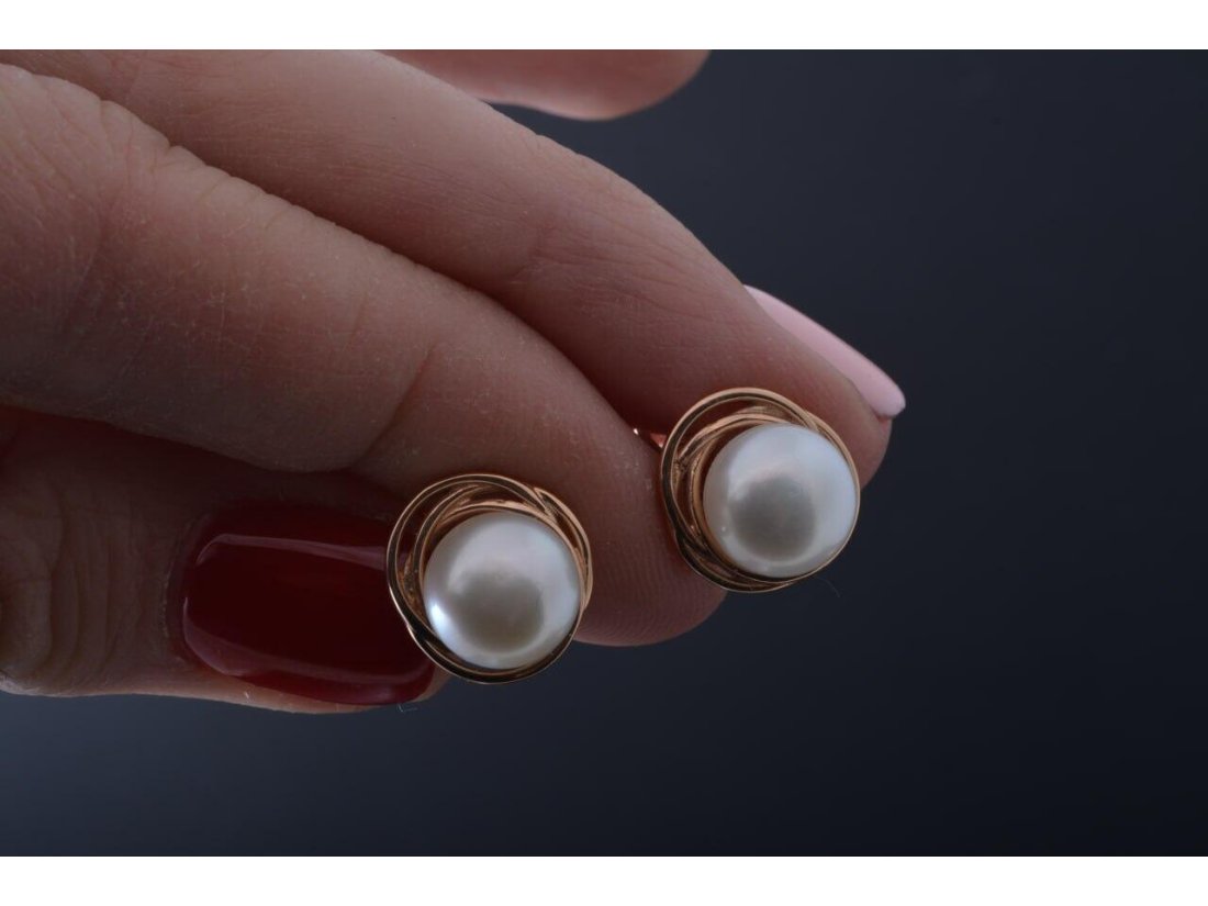 Сережки із перлинами - Фото2 Сережки із перлинами - Багира