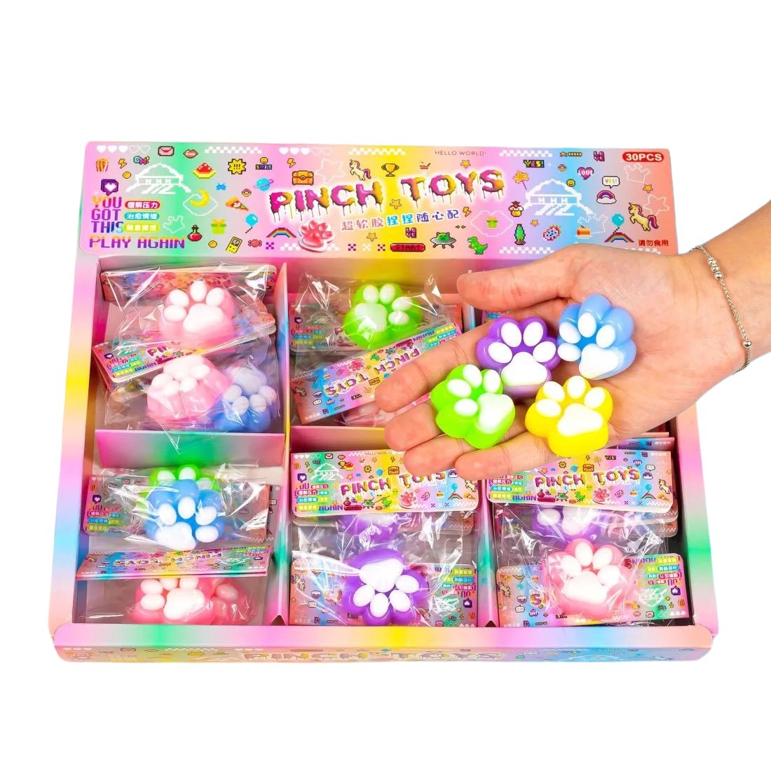 Антистрес Табо Лапка з присипкою 4 см