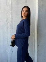 трикотажний костюм-двійка INNOE 210350 Темно-синій - Купити