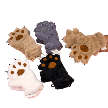 Дитячі хутряні рукавиці Лапки 6 пар - Купити