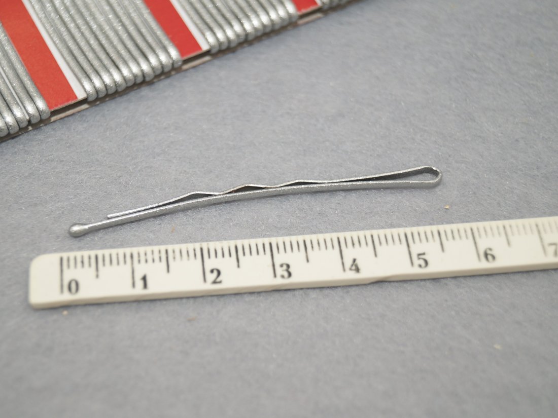 Невидимки для волосся. ALEKSANDRA 5.7 см. - Кристалік