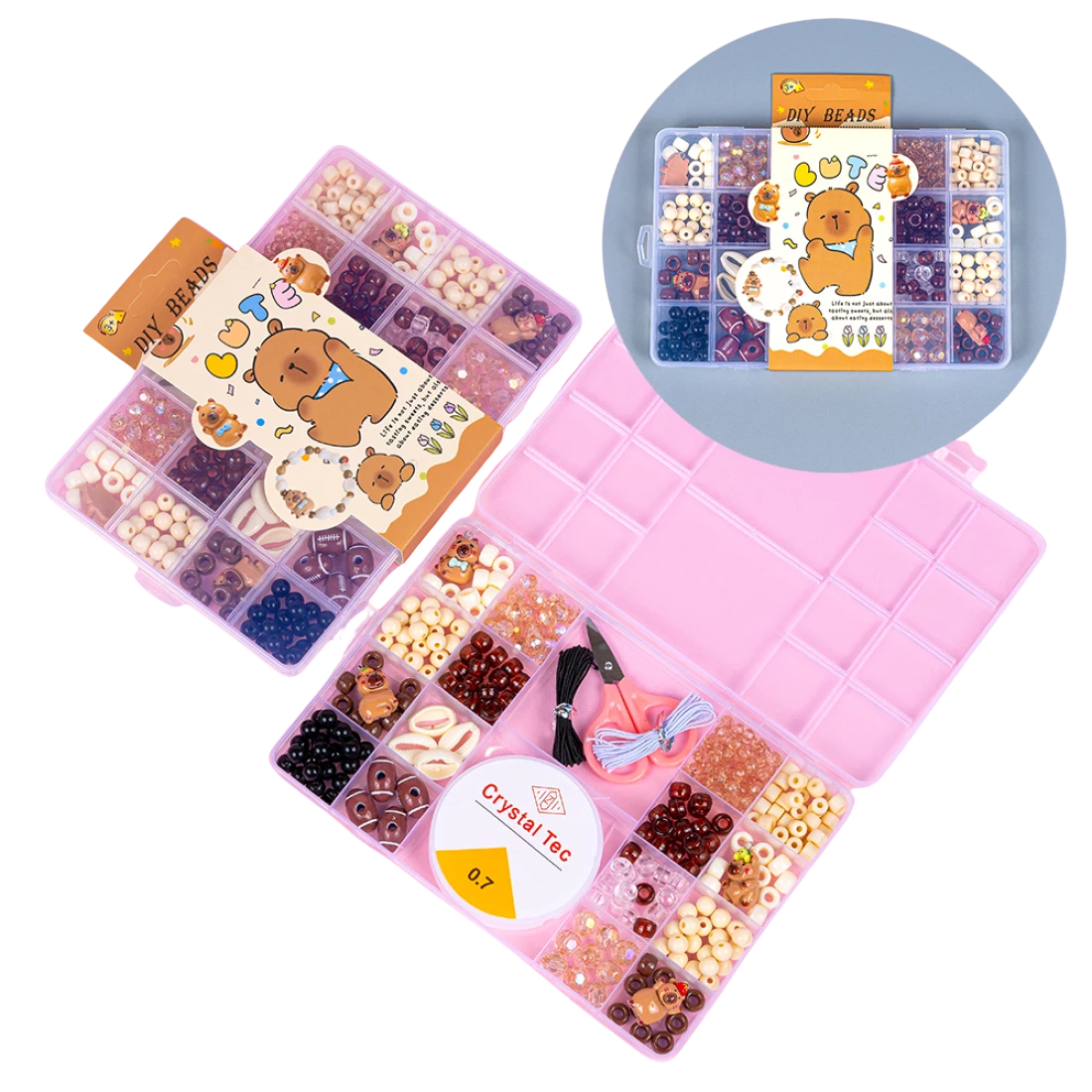 Бісер для плетіння браслетів Капібара 20 см