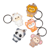 Брелоки Звірята пушистики пластик 10 см