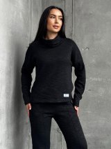 М’який жіночий костюм з ангорою INNOE 210366-2 Чорний