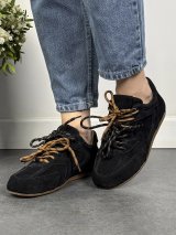 Жіночі кросівки casual з натуральної замші INNOE 777570-1 Чорний
