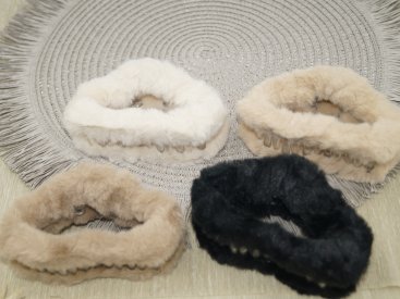 Краби для волосся 11.5 см. Штучне хутро. - Купити