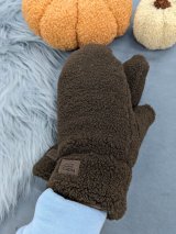М’які рукавиці з ефектом плюшу — комфорт і стиль для холодних днів INNOE 85005-3 Шоколадний - Innoe