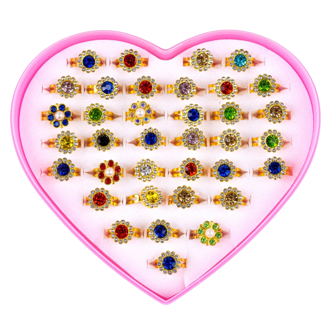 Кільця дитячі Аквамарин 36 штук - Pobut