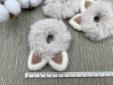 Дитячі резинки хутряні з вушками 7см - Кристалік