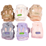 Дитячі хутряні рукавички-рукавиці Вушка Зайчика 6 пар