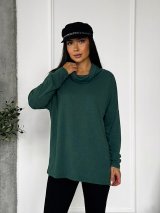 Туніка вільного силуету INNOE 230222-4 Темно-зелений - Купити