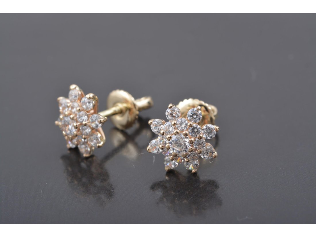 Сережки на закрутках &quot;Сніжинки&quot; - Купити