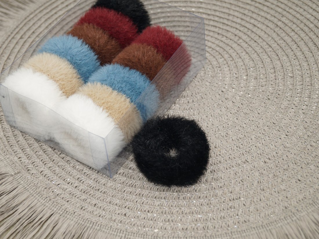 Резинки для волосся. Штучне хутро. 5 см.